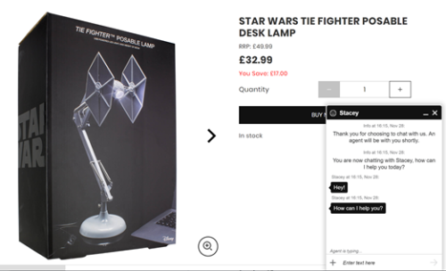 Star Wars desk lamp