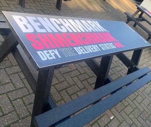 Branded bench