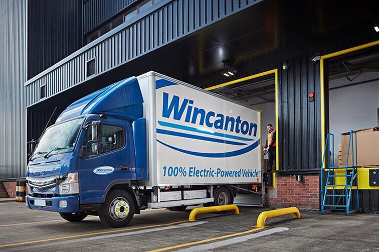 Wincanton lorry at warehouse