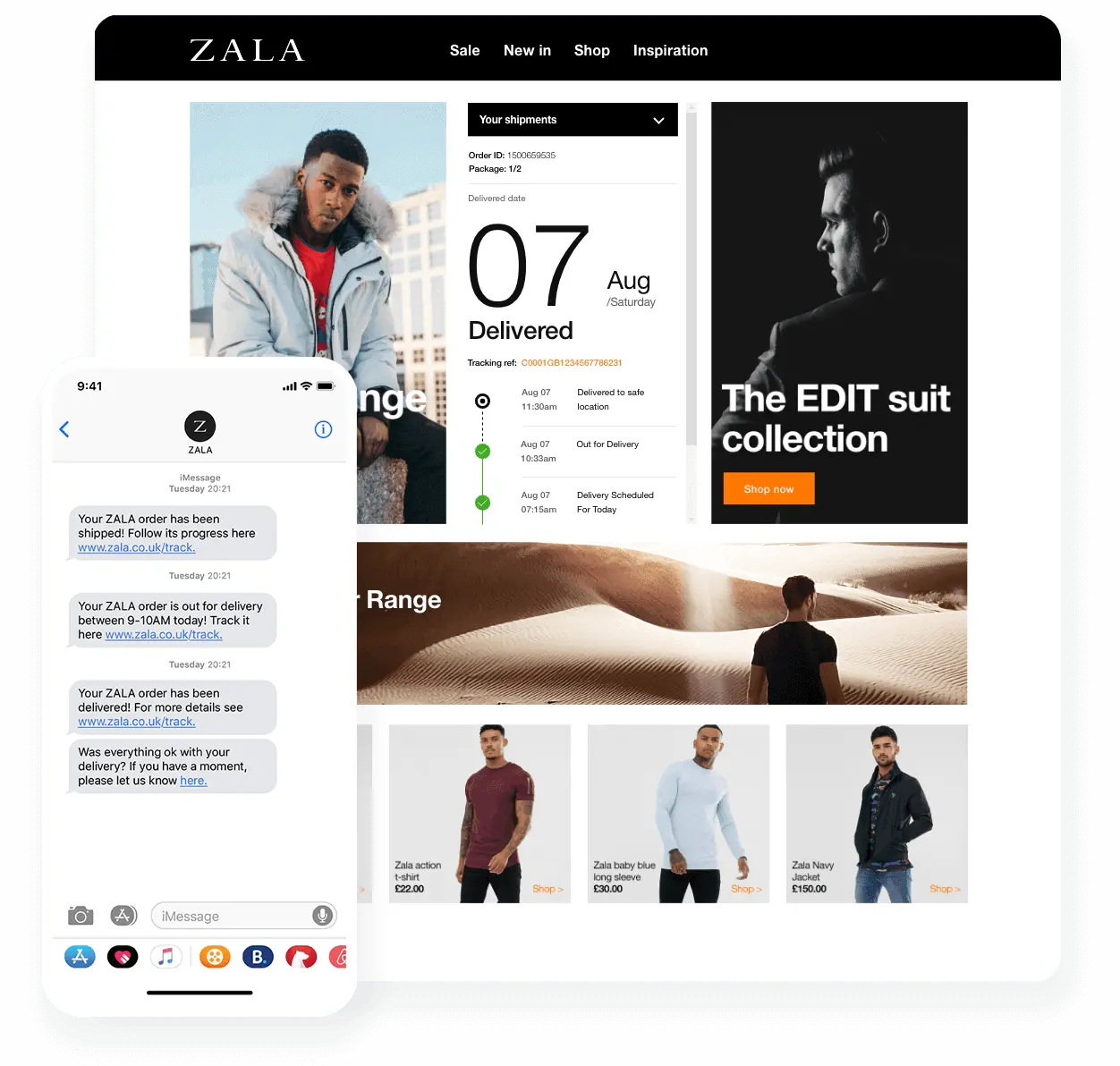 Zala branded tracking