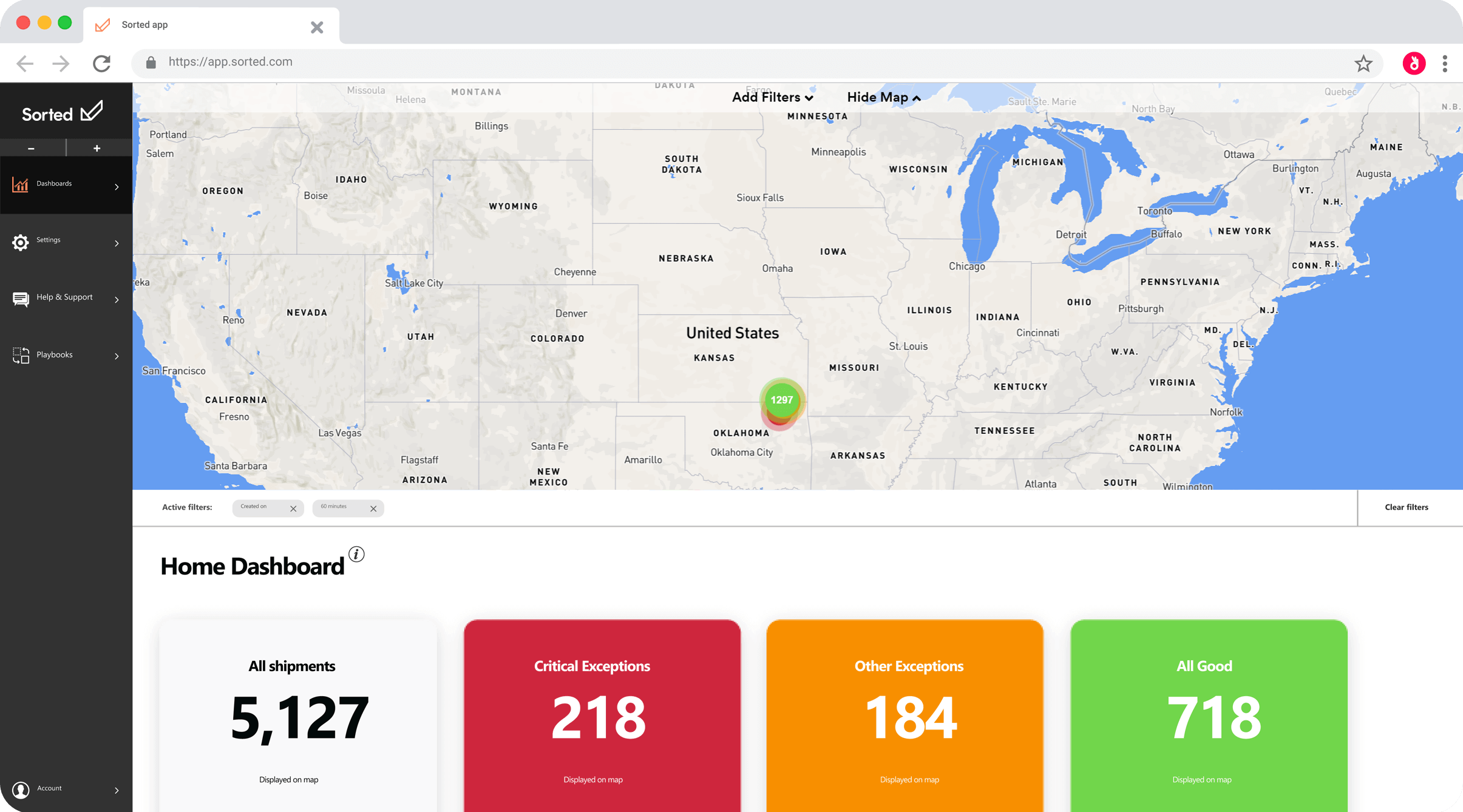 SortedTRackDashboard USA