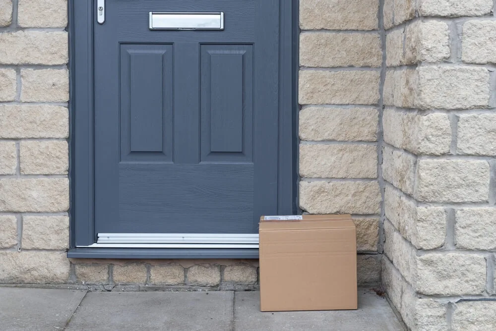 Parcel left on doorstep