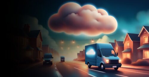 How can cloud computing contribute to cost-effectiveness and sustainability in logistics?