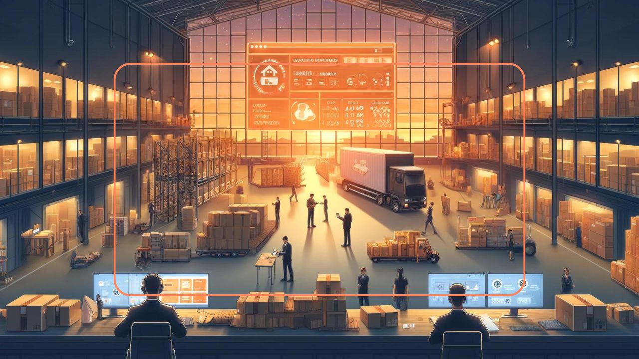 Modern logistics factory