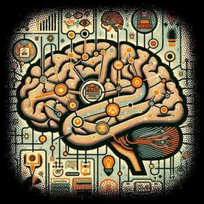 Neuroscience brain graphic